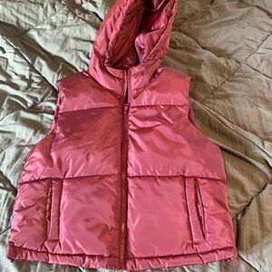 Maroon puffer vest